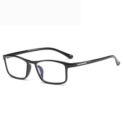 PARWANA Blue Light Blocking Computer Readers Anti UV Reading Glasses Personality Flat Light Mirror Eyewear for Women (Color : Black, Size : +100)