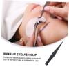 Angoily 18pcs Eyelash Makeup Tweezers Eyelash Grafting Tweezers for Extension Beauty Makeup for Application and Eyebrow Plucking view 2