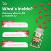VED Calcium Gummies for Kids,15 Day Supply, Natural Strawberry Flavour, 30 Chewable Vegan, Vegetarian Friendly, Energy & Immune System, GMO & Gluten Free. view 3