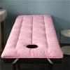 Highdi Massage Bed Mattress with Face Hole, Soft Breathable Beauty Massage SPA Mattress, Portable Roll Up Thick Bed Pad for SPA Hotel Beauty Salon Massage Bed (60x185cm,Pink) view 1