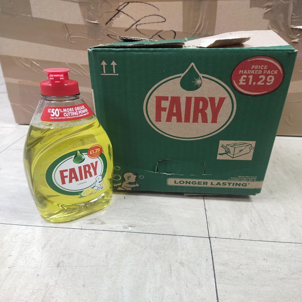Fairy Washing Up Liquid Lemon - 10 x 320ml bottles