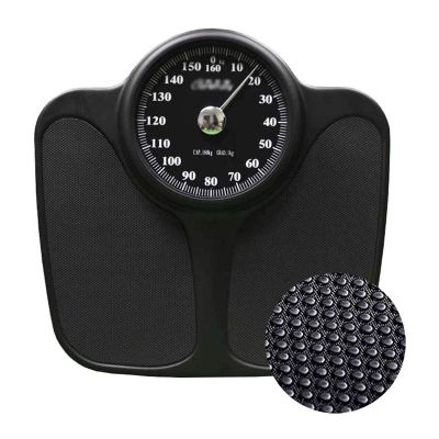Bathroom Scale Accurate Scales For Body Weight, Analog No Batteries,Dial Scale With Oversize Dial Display Easy Read Analogue Dial,High Capacity Kg St And Lbs,160Kg Digital Scale (Black)