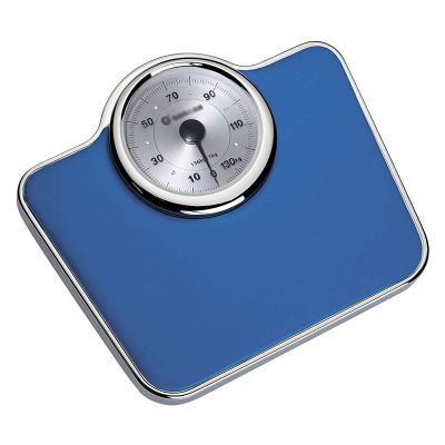 Bathroom Scale Most Accurate Prime,Body Weight Scale,Scale For Body Weight Analog, Retro,Artificial Leather Scale Surface, Large Display Dial, 136 Kg Capacity Digital Scale (Blue)