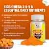 Omega 3 6 9 Gummie Kids,15 Day Supply, Natural Orange Flavour, 30 Chewable Vegan Gummies, Vegetarian Friendly, Energy & Immune System, Kids Omega 3 6 9 Gummies, GMO & Gluten Free. view 3