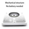 Compact Mechanical Bathroom Scales,Large Dial Bathroom Scales,Easy To Read,No Batteries,130Kg Capacity,Non-Slip,Cold-Rolled Steel Body,Sturdy And Durable/Black / 300X290X58Mm Digital Scale (White view 2