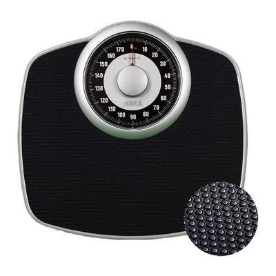 Body Scale Analog,Weight Scale Mechanical,Non-Slip Surface, Large Dial, For Hotel Fitness Beauty Salon Bathroom, 180 Kg Capacity, Black Digital Scale