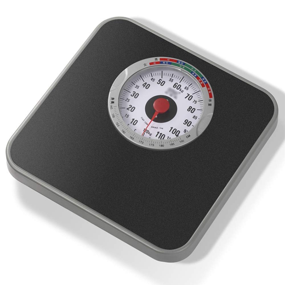Analog Bathroom Scales, Mechanical Health Scale, Anti-Slip Design, Oversized Dial Scale With Easy To Read, Accurate Measurements Up To 120 Kg, Battery Free Digital Scale