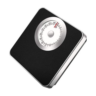 Bathroom Scale Mechanical Most Accurate Prime, Mechanical Scale,Black/White,Easy To Read Display Precision Products Mechanical Rotating Dial Scale Digital Scale (Black)