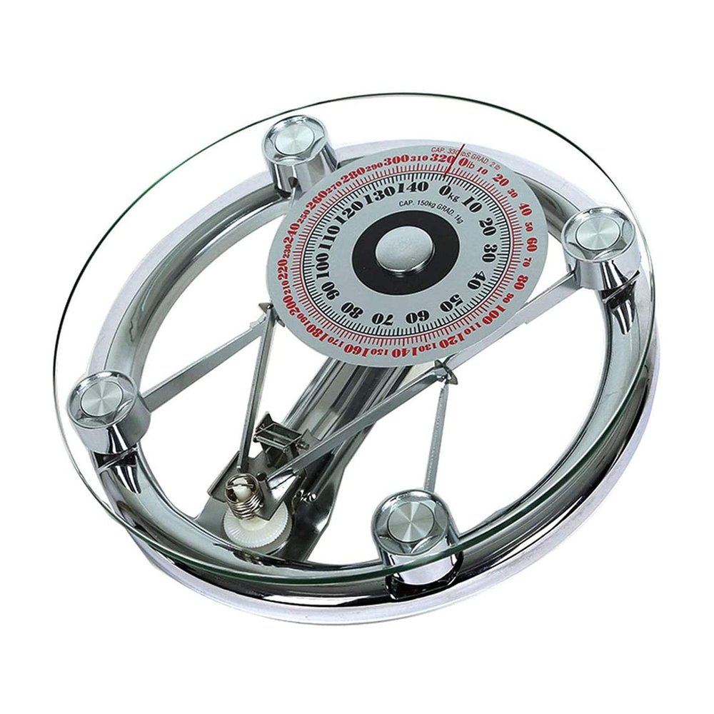 Bathroom Scale Mechanical, Health+ Bathroom Body Scales Large Dial Analog Precision, Measuring Lb Kg,Up To 150Kg / 330Lb Digital Scale