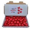 25 Milk Chocolate Hearts Red Foil Wrapped Valentines Chocolate Hearts Love Heart Chocolates | Wedding Favour Chocolates (Red Heart, 25) view 1