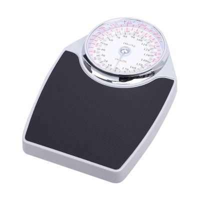 Bathroom Scale Traditional Mechanical, Sturdy Metal Platform,Easy To Read Analogue Dial,High Capacity Weigh In Lbs Kg,No Batteries Digital Scale
