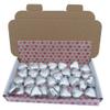 25 Milk Chocolate Hearts  Red Foil Wrapped Valentines Chocolate Hearts Love Heart Chocolates | Wedding Favour Chocolates (Silver Heart, 25) view 2