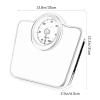 Bathroom Scales Most Accurate Prime, Scale For Body Weight Analog, Retro, All-Steel Body, Artificial Leather Scale Surface, Large Display Dial, 136 Kg Capacity, White Digital Scale (White) view 2