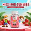 Iron Gummies Kids,15 Day Supply, Natural Strawberry Flavour, 30 Chewable Vegan Gummies, Vegetarian Friendly, Energy & Immune System, Kids Iron Gummies, GMO & Gluten Free. view 2