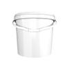 FixedByU Bucket with Lid 10 L White Round Plastic Bucket Food-Safe Airtight and Stable Empty Bucket with Handle and Lid Suitable for Food Chemistry Washing Powder Adhesives view 2