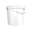 FixedByU Bucket with Lid 10 L White Round Plastic Bucket Food-Safe Airtight and Stable Empty Bucket with Handle and Lid Suitable for Food Chemistry Washing Powder Adhesives view 3