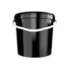 FixedByU 5 Buckets with Lid, 10 L, Black, Round, Plastic Bucket, Food-Safe, Airtight and Stable, Empty Bucket with Handle and Lid Suitable for Food, Chemistry, Washing Powder, Adhesives view 3