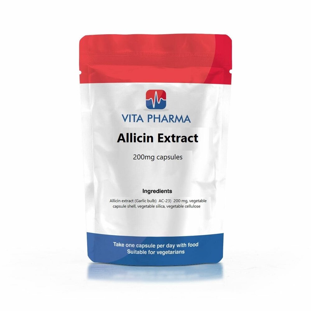 VITA PHARMA Allicin Extract 200mg 365 Capsules