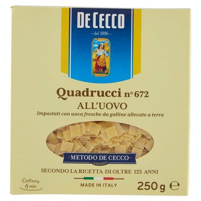 5X De Cecco Egg Squares 250 g (5 Packs of 250 g) 1.25 kg