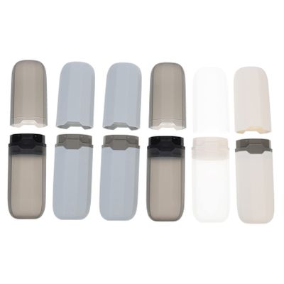 Angoily 6pcs Space-Saving Toothbrush Travel Kit Multi-Functional Toothbrush Box Organizer for Electric Manual Brush
