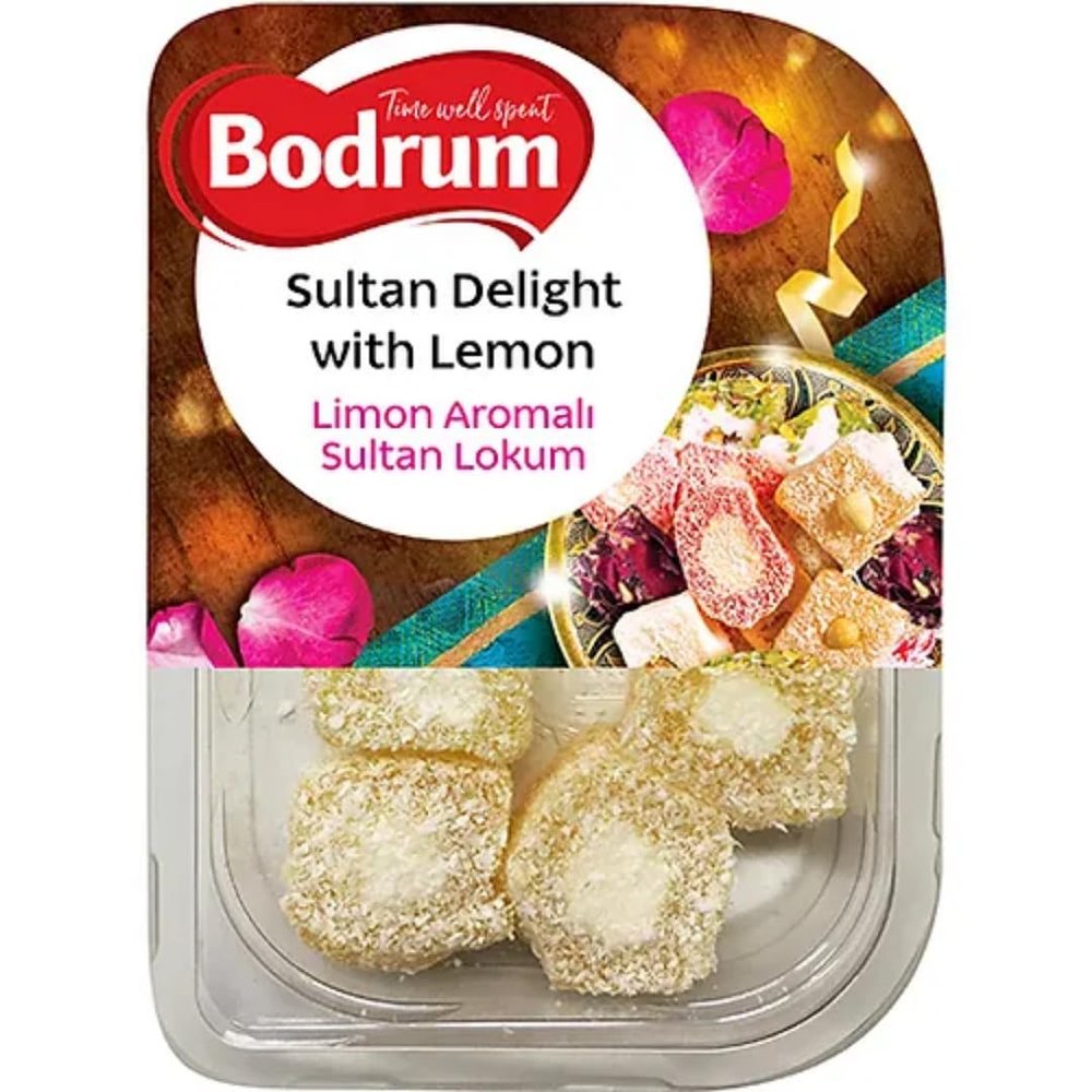 Bodrum Sultan Turkish Delight with Lemon Turkish Delight 200 gram