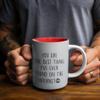 You are The Best Thing I've Ever Found On The Internet - Novelty Gifts - Boyfriend Gifts, Girlfriend Gifts (Red Inside, 15oz) view 3