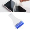 Silicone Manual Dust Roller, Reusable Sticky Cleaning Tool With Static Electric Function, Aluminum Handle, 5CM Blue For Clothes And Car Travel view 4