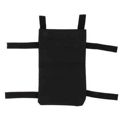 HOOLEEY CRUTCH STORAGE BAG ORGANIZER PORTABLE TRAVEL POUCH, BLACK