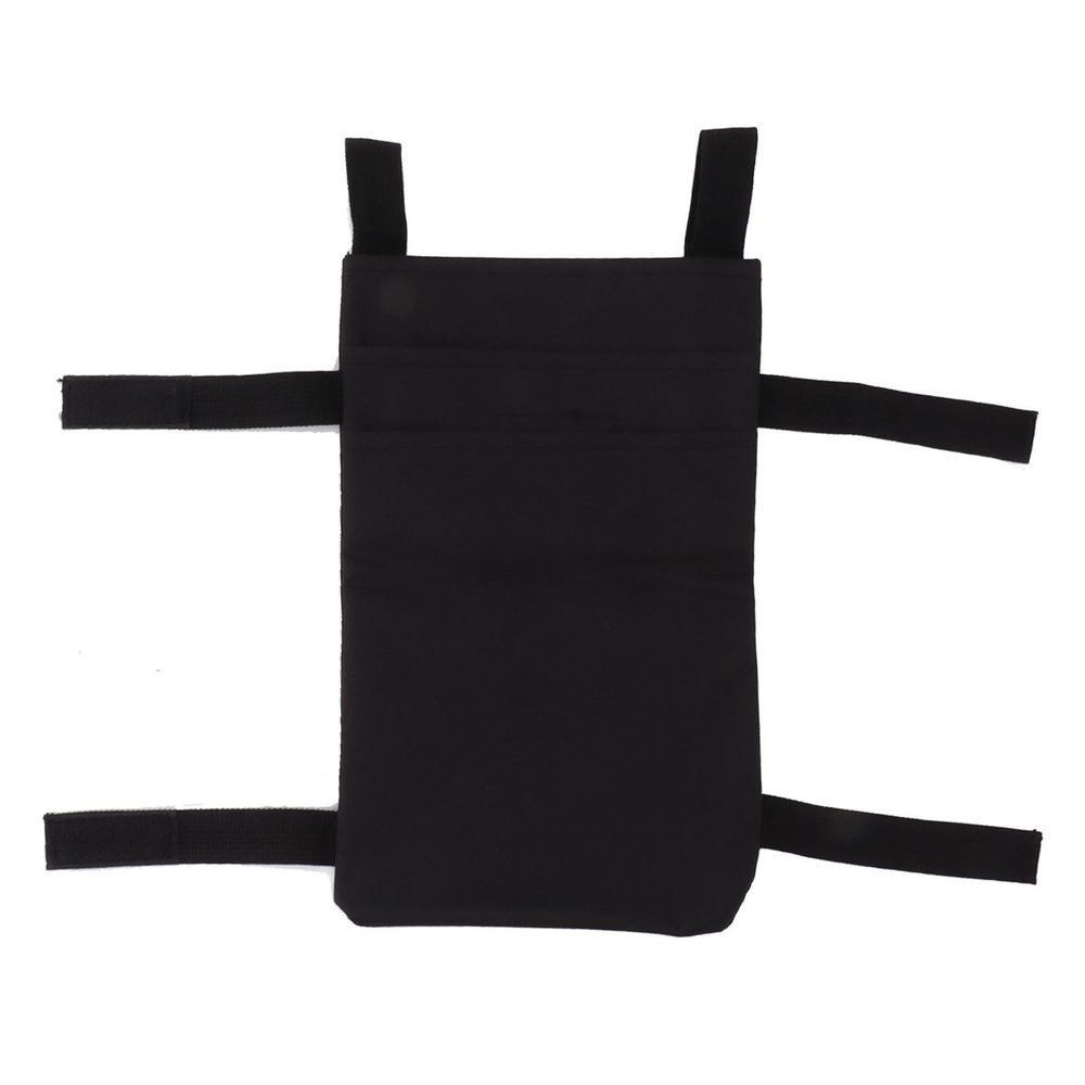 HOOLEEY CRUTCH STORAGE BAG ORGANIZER PORTABLE TRAVEL POUCH, BLACK