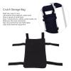 HOOLEEY CRUTCH STORAGE BAG ORGANIZER PORTABLE TRAVEL POUCH, BLACK view 4