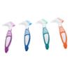Beaupretty 4pcs Cleaning Brush Double Sided Ergonomic Handle Toothbrushes for False Teeth Oral Care Tools Assorted Colours view 1