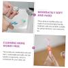 Beaupretty 4pcs Cleaning Brush Double Sided Ergonomic Handle Toothbrushes for False Teeth Oral Care Tools Assorted Colours view 4