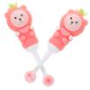 Gatuida 6pcs Bear Shape Boy Girl Toothbrush Soft Manual Boys and Girls Toothbrushes Teeth Brushing at Home view 4