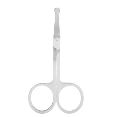 ANKROYU Grooming Scissors, Stainless Steel Round Nose Hair Scissors, Rounded Tip Grooming Shears, Safe Clean Beauty Scissors for Nose Eyebrows Eyelashes Men Moustache