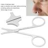 ANKROYU Grooming Scissors, Stainless Steel Round Nose Hair Scissors, Rounded Tip Grooming Shears, Safe Clean Beauty Scissors for Nose Eyebrows Eyelashes Men Moustache view 4