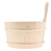 4L Sauna Wooden Bucket Pail with linner Combined Set Sauna Room Accessory view 2