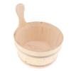 4L Sauna Wooden Bucket Pail with linner Combined Set Sauna Room Accessory view 4