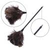 Mumuve Pack Of 2 Ostrich Natural Feather Duster Brush Handle Cleaning Tool Household Furniture Car Dust Cleaner Accessories Feather Cleaning Brush view 3
