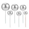 Ciieeo 42pcs Foam Ball Ornaments DIY Balls Cake Inserts Decorations for Birthday Party Cupcake Toppers view 1