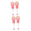 Mobestech 4pcs Bear Shape Manual Toothbrush for Boys and Girls Boy Girl Teeth Brush Soft Bristles Oral Care at Home Travel view 1