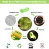 100 Counts Bin Bags, 20L Degradable Trash Bags, Unscented Indoor Garbage Bags Pedal Bin Liners Small Food Waste Bags for Office Bathroom Kitchen(60x50CM) view 3