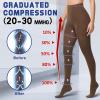 Beister Medical Compression Pantyhose for Women & Men, Opaque Closed Toe 20-30mmHg Graduated Support Tight, Waist High Compression Circulation Leggings for Varicose Veins, Edema, Flight, DVT view 3