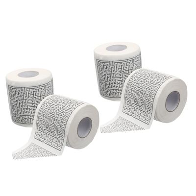 Gatuida 4rolls Toilet Paper Patterns Bulk Napkin Paper Safe Practical Bathroom Accessories