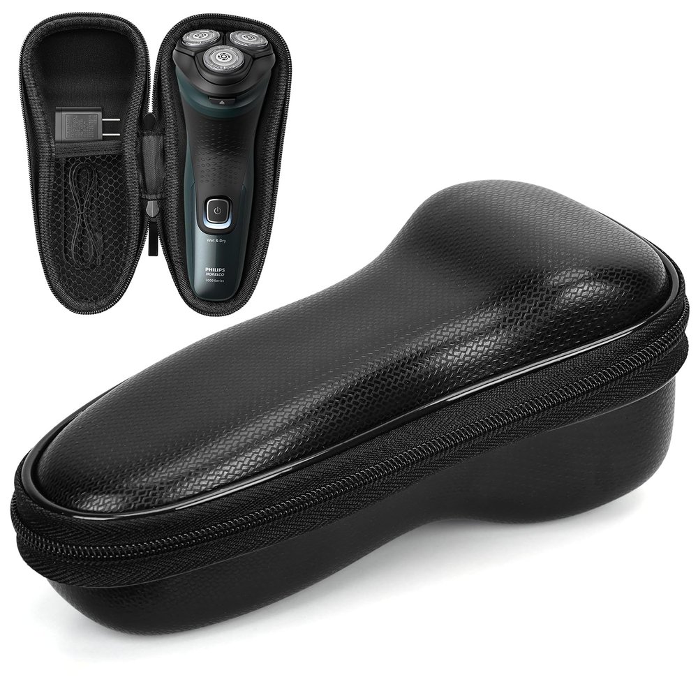 BiSiViO EVA Hard Case for Philips Razor Series, Travel Carry Case, Electric Razor Organizer, Portable, E-Black