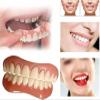 Dentures Cosmetic Veneer False Teeth for Men Women Temporary Prosthesis Teeth Bottom False Teeth Instant Smile Silicone Dental Prostheses for Protecting Teeth Regaining Smile,01,9PCS view 4