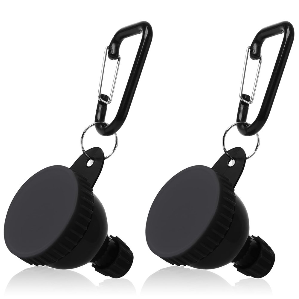 TEESSUE 2 Pcs Protein Powder Container, Portable Protein Powder Travel Container, Protein Powder Funnel, Water Bottle Funnels for Powder Mixes, Pre Workout/Gym Supplement Funnel Keychain (50ml)
