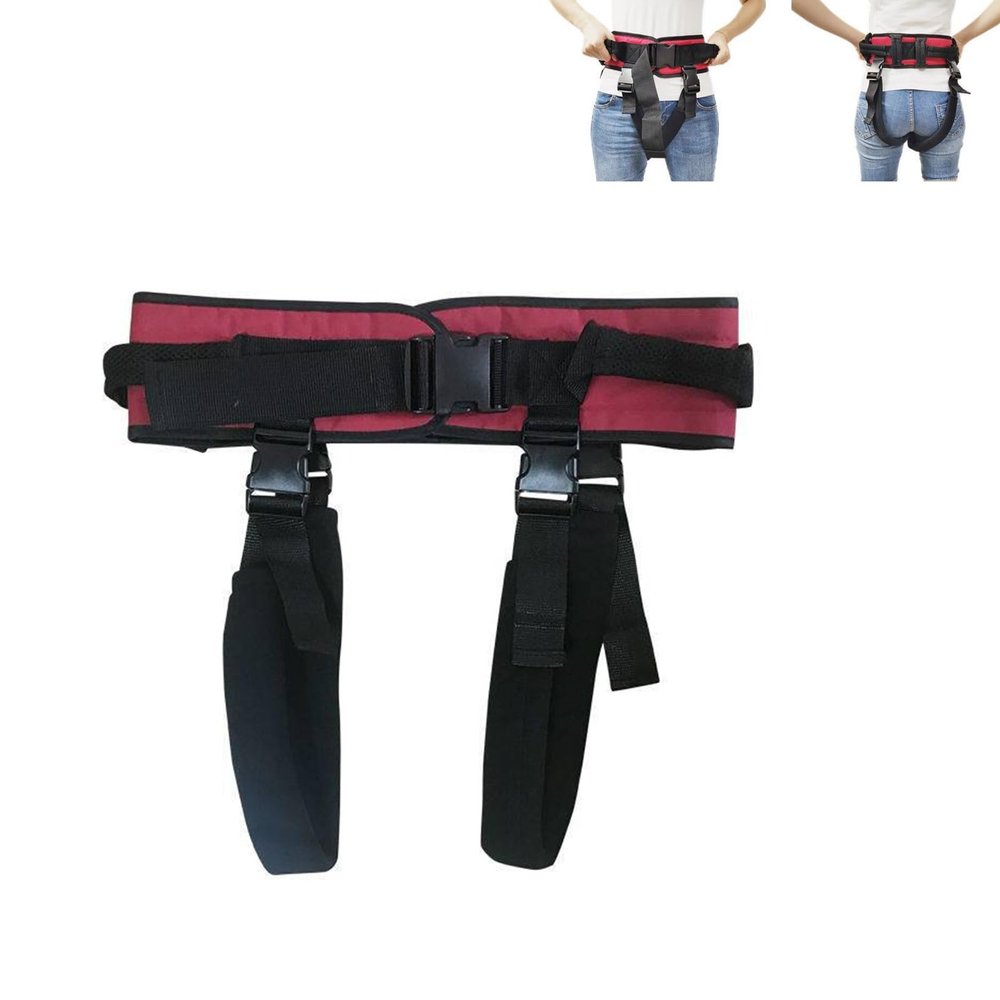 ZXJDP Adjustable Gait Belt for Seniors - Transfer Belts with Eight Handles with Quick Release Buckle Transfer Lift Belts for Elderly Paitients Standing Walking Assist Aid