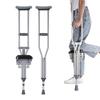 1 Pair of Adjustable Crutch with Knee Rest, Lightweight Walking Cane for Big Adults, Women & Men, Aluminum, Shock-Resistant & Load 150KG (M) (S) Star of Light view 1