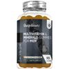 WeightWorld Multivitamin Gummies for Men | 90 Vegan Gummies | with Added Herbal Extracts Like Maca, Panax Ginseng | 8 Multivitamins & 4 Minerals | Mixed Peach & Orange Flavour | Gluten-Free & Non-GMO view 1