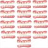 AahArya Silicone Dentures Cosmetic Veneer Instant Smiling Teeth Upper and Lower Matching Comfort Fit Dental Prostheses Set for Toothless Quickly Repair Your Teeth and Smile,01,13PCS view 1